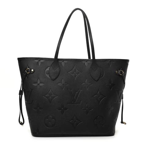 louis vuitton black neverfull mm